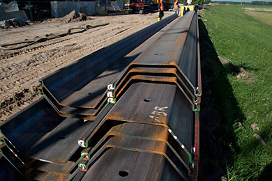 &copy; Helmut Kloth: Spundbohlen